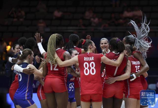 世界女排联赛（中国北京站）：法国队胜比利时队