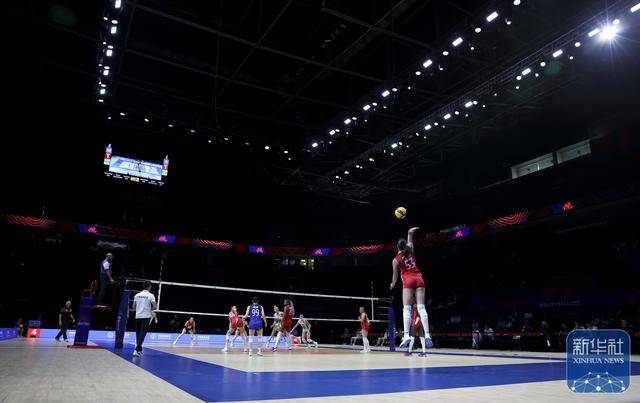世界女排联赛（中国北京站）：法国队胜比利时队