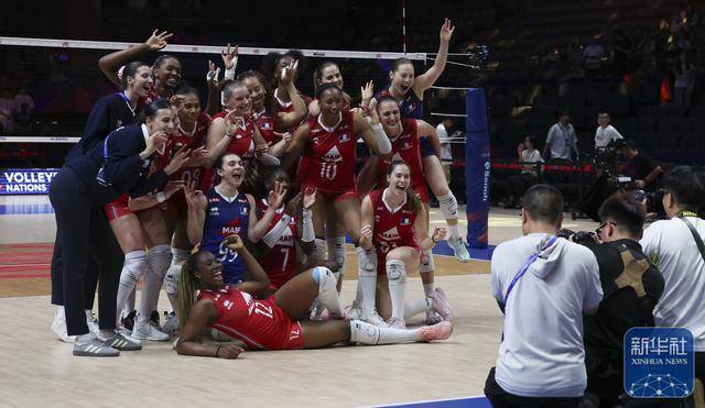 世界女排联赛（中国北京站）：法国队胜比利时队